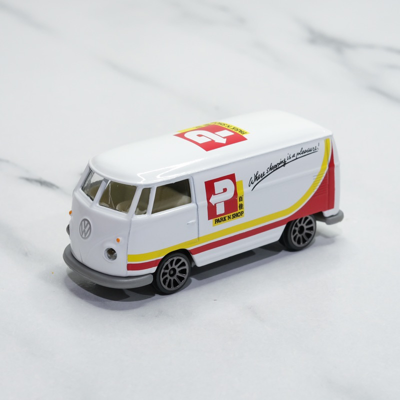 โมเดลรถเหล็ก มาจอเร็ตต์ Majorette Volkswagen T1 Park N Shop สีขาว