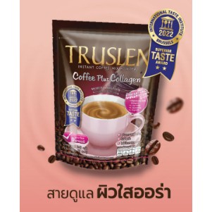 TRUSLEN COFFEE PLUS COLLAGEN ทรูสเลน คอฟฟี่ พลัส คอลลาเจน 1ถุง 16กรัม15ซอง