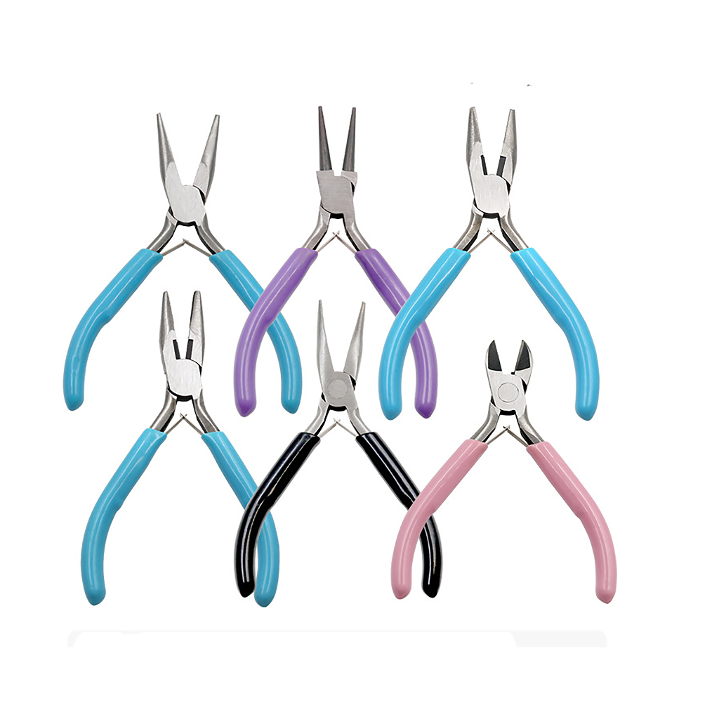 คีม 5 นิ้ว ปากแหลม ปากจิ้งจก  คีมหนีบห่วงพระ แบบมีฟันสำหรับ DIY เครื่องประดับขนาดเล็ก