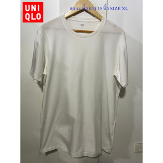 เสื้อยืดยูนิโคล่#UNIQLO อก 44 นิ้ว ยาว 29 นิ้ว SIZE XL สภาพดี ไม่มีตำหนิ