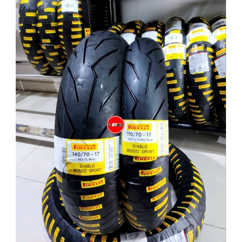 Pirelli Diablo Rosso Sport   ขอบ17 Z250/400 R3-Mt03 M-slaz CB/CBR150/300(ราคาต่อเส้น)