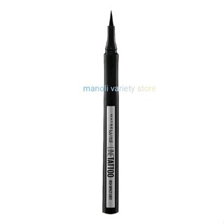 เมย์เบลลีน อายไลเนอร์ สีดำ ไลน์ แทททู 1 กรัม MAYBELLINE Eye liner Tattoo ((ของแท้)) 1g. ไฮ อิมแพ็ค กั้นน้ำ ติดทน