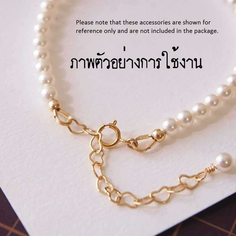 Wire Guardian ตัวคล้องลวดร้อยสแตนเลส 🇹🇭 ตัวช่วยสำหรับปิดปลายสร้อย สีทอง-งานชุบทอง - รูปที่ 5