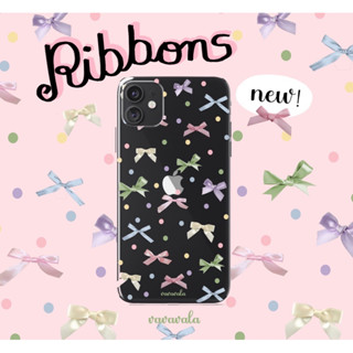 เคสสำหรับไอโฟน ลาย Ribbon - Dual Guard เคสใส 2 ชั้น iPhone (ผลิตตามออร์เดอร์)