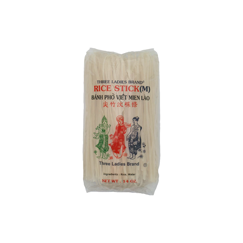 ทรีเลดี้ เส้นเฝอ เส้นก๋วยเตี๋ยวอบแห้ง 3mm. 400g. (1 ห่อ)