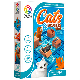 SMART GAMES, Cats &amp; Boxes ของเล่นฝึกสมอง เสริมเชาว์ สำหรับเด็ก 7 ปีขึ้นไป ลิขสิทธิ์แท้ จากเบลเยียม ตัวแทนในไทย