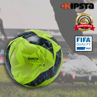 ลูกฟุตบอลเย็บติดแบบเทอร์โมบอนด์ขนาด 5 รุ่น FIFA Quality Pro F950 (สีเหลือง) KIPSTA