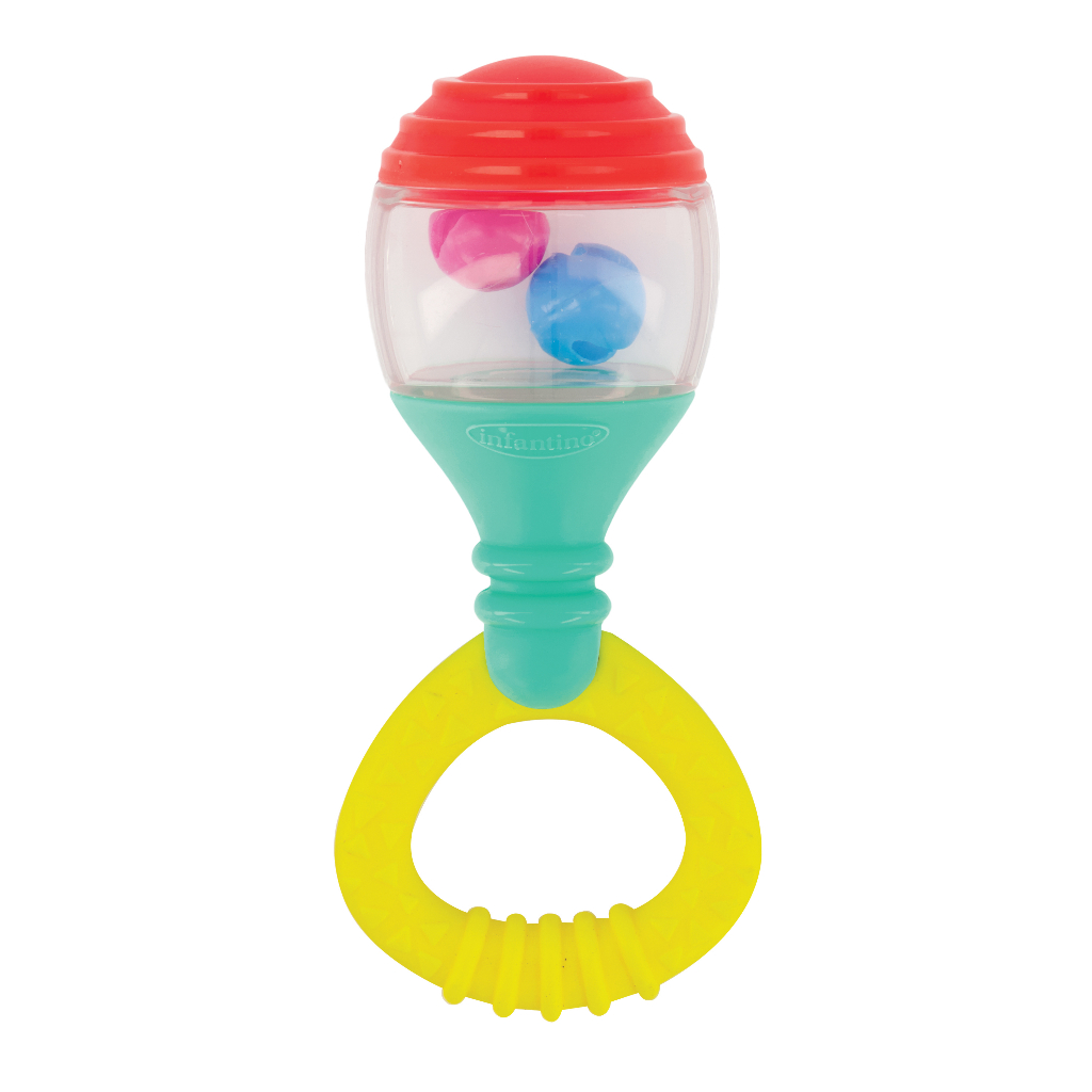 Infantino - Baby's 1st Musical Maraca : ของเล่นเสริมพัฒนาการ-ยางกัด ลูกแซก