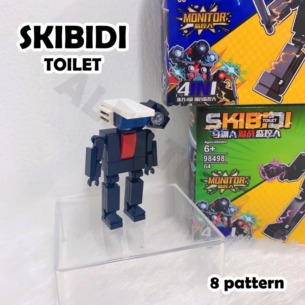 Skibidi Toilet ตัวต่อบล๊อคชักโครก ของเล่นตั้งโต๊ะ ตัวต่อเสริมพัฒนาการ ฟิกเกอร์โมเดล ราคา ถูกที่สุด ดีลบีเคเค แกลเลอรีภาพที่ 3