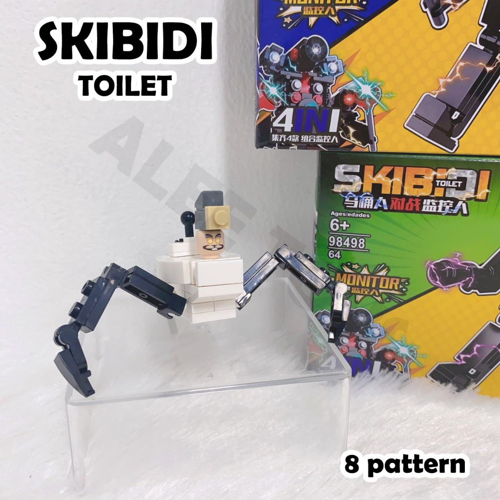 Skibidi Toilet ตัวต่อบล๊อคชักโครก ของเล่นตั้งโต๊ะ ตัวต่อเสริมพัฒนาการ ฟิกเกอร์โมเดล ราคา ถูกที่สุด ดีลบีเคเค แกลเลอรีภาพที่ 6