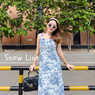 MyWay Brand : Dress - Snow Line **ตาราง Size เลื่อนดูที่รูปภาพน้า