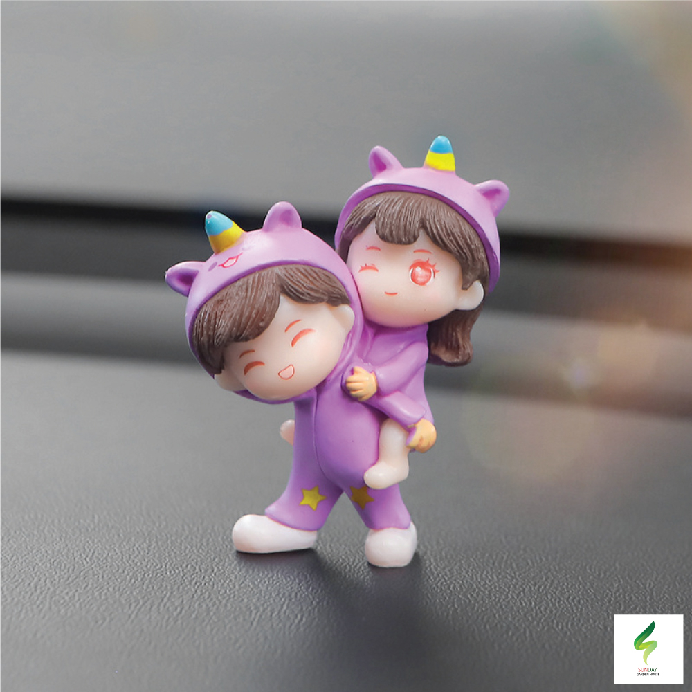 โมเดล - ตุ๊กตาคู่รัก สำหรับตกแต้งบ้าน สวนถาด แขวนหน้ารถ อุปกรณ์ตกแต่ง อื่นๆ - รูปที่ 7