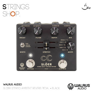 เอฟเฟคกีตาร์   Walrus Audio Slöer Stereo Ambient Reverb Pedal - Black (900-1082BK)