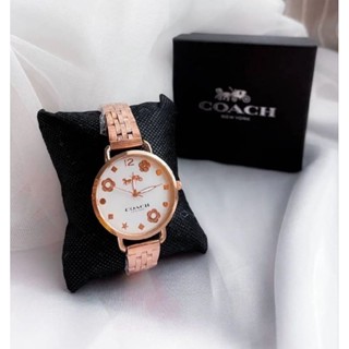 **พร้อมส่ง** นาฬิกา Coach หน้าดอกไม้ พร้อมกล่อง