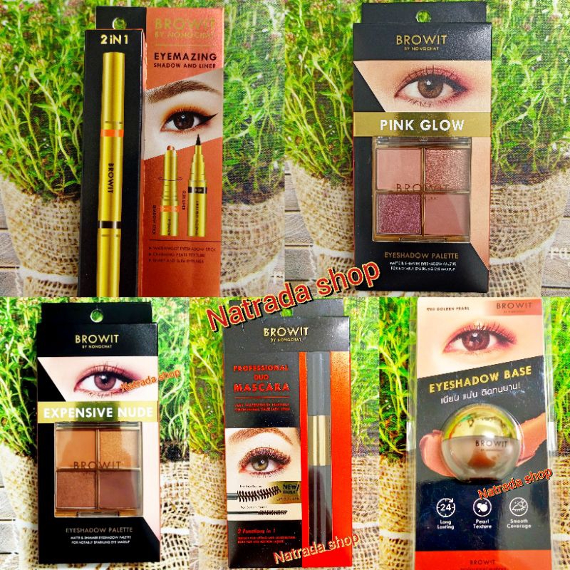 Browit By Nongchat Eyeshadow Palette ,Eyemazing Shadow And Liner