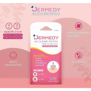 (ยกล่อง/6ซอง) Dermedy Ac Clear Patch 18 Dots.แผ่นซับสิว เดอร์มีดี เอซี เคลียร์ แพทช์ 18 ชิ้น