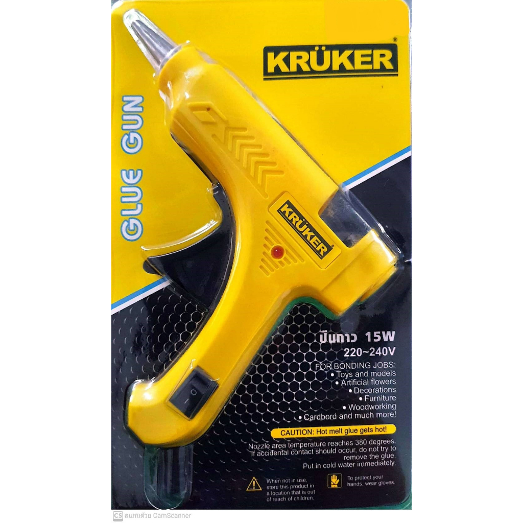 ปืนยิงกาว 15 W 220 ⁓240 V KRUKER  GLUE GUN