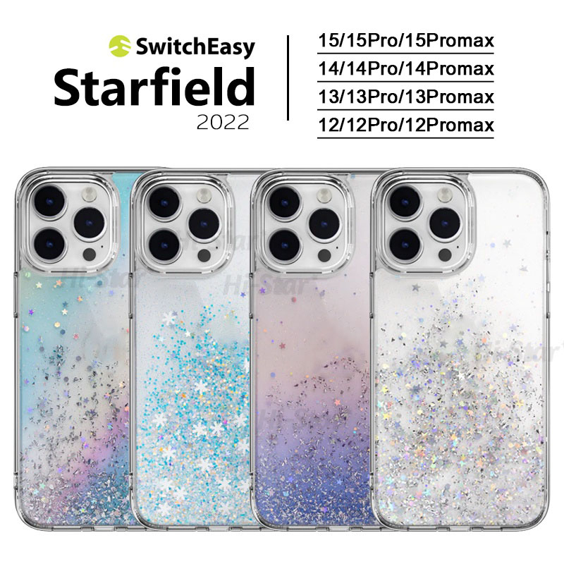 พร้อมส่ง SwitchEasy Starfield รุ่น16 เคสกากเพชร เคสกันกระแทก สำหรับ iPHONE 15/15Pro/15Promax/14 13 12 11 Pro Promax 047