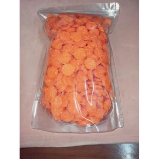 ข้าวแต๋นน้ำแตงโม(ถูกสุดพร้อมส่งทุกวัน) แผ่นเล็ก 2 cm 950-1000ชิ้น
