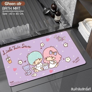 พรมเช็ดเท้า ขนาดมาตราฐาน 60*40cm  ลายลิขสิทธิ์ sanrio ถูกต้อง  คละลาย