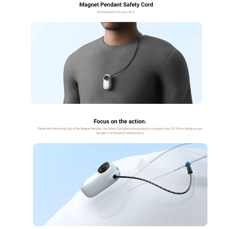 Insta360 GO 3 Magnet Pendant Safety Cord รับประกัน 1ปี