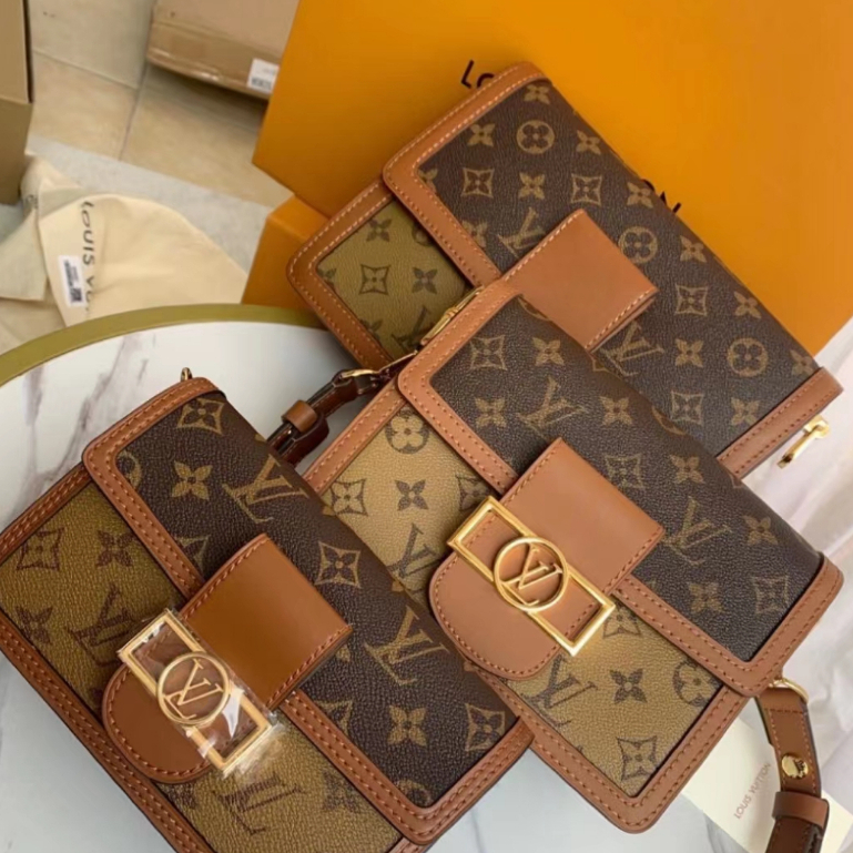 100% authentic/Louis Vuitton/DAUPHINE shoulder bag/chain/bag/M68746