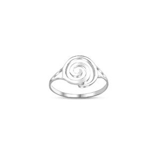 Silver thai Jewelry แหวนเกลียวแบบมินิมอล / minimalist spiral ring  PLSRG159