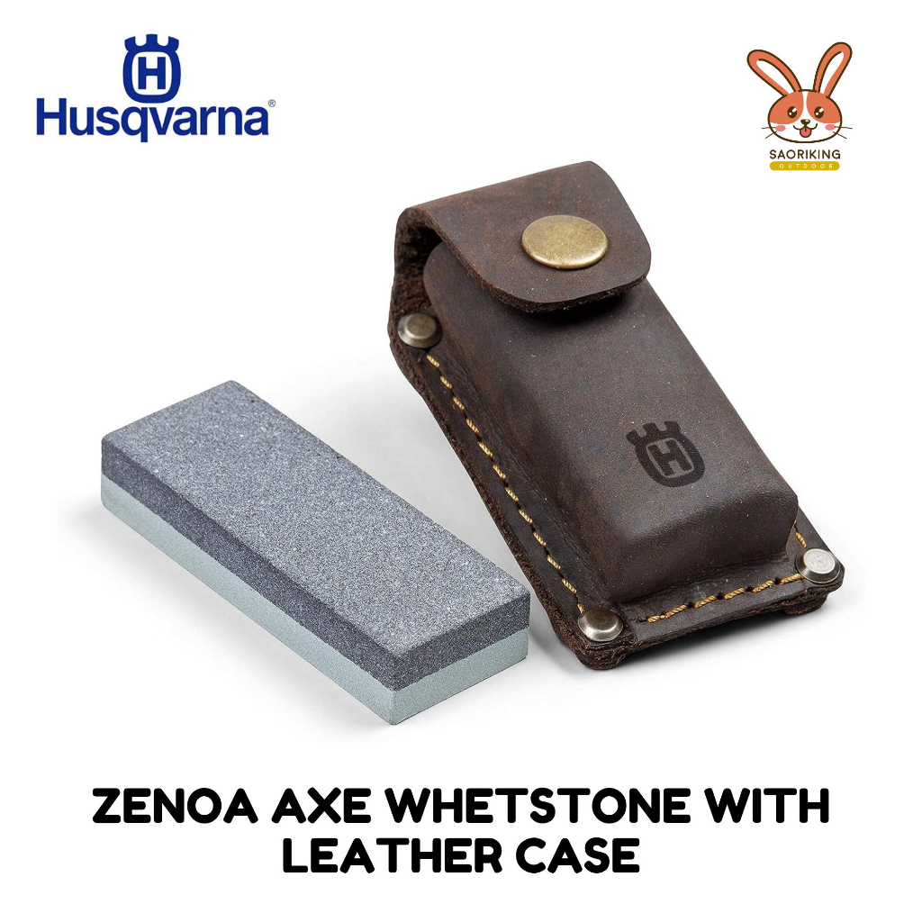 Husqvarna Zenoa Axe Whetstone (with Leather Case) หินลับขวาน พร้อมส่ง