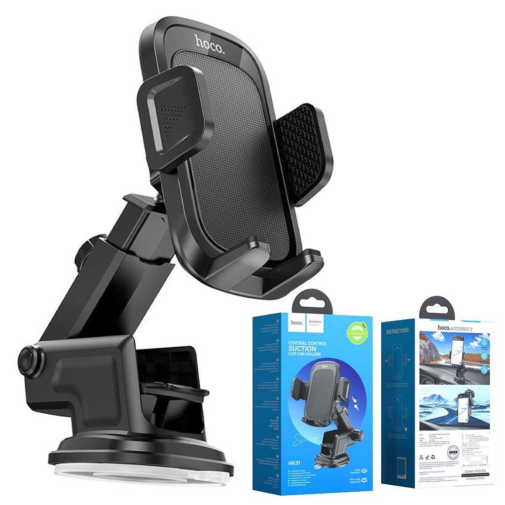 Phone Holders 110 บาท HOCO HK31 ที่ยึดมือถือในรถยนต์ ติดกระจก / คอนโซล ขายึดปรับหมุนได้ 360° ติดตั้งง่าย ปรับมุมมองได้ hc7 Automobiles