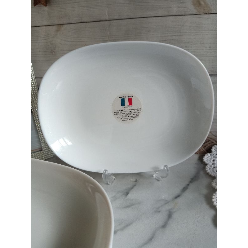 Set 7จานArcopal France 🇨🇵 pure white