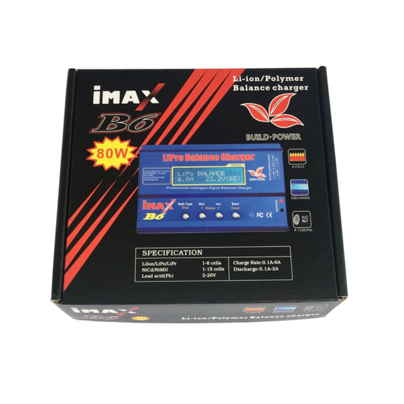 IMAX B6 เครื่องชาร์จแบต Lipo NiMh Li-Ion Ni-Cd RC แบตเตอรี่ Balance ที่ชาร์ตดิจิทอล Discharger
