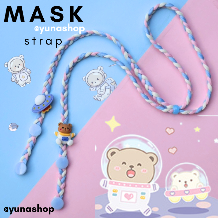 YUNA สายคล้องแมส หมีอวกาศ bear space