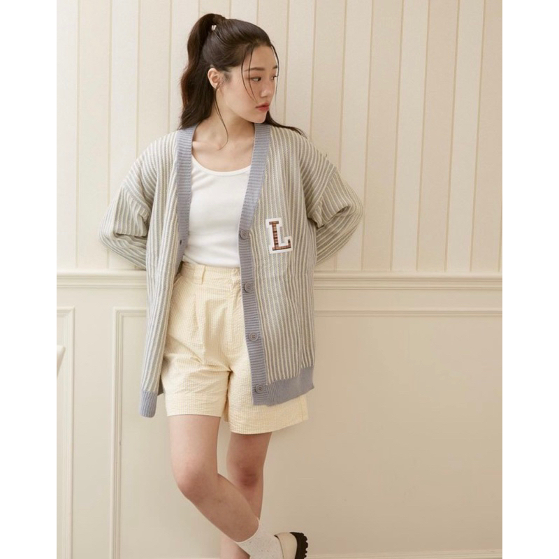 Called_p popcorn cardigan อักษรM