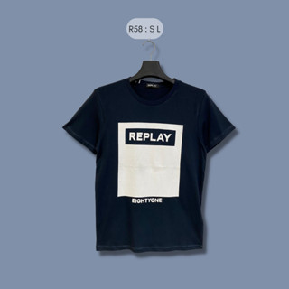 เสื้อแขนสั้น Replay (รหัส 058) สกรีนลายเท่ๆสวมใส่สบาย ระบายอากาศดี