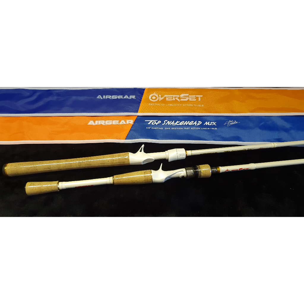 AIRGEAR คันตีเหยื่อปลอม แอร์เกียร์ รุ่น OVERSET โอเวอร์เซ็ท รุ่น TOP SNAKEHEAD MIX ท็อป สเน็คเฮด มิก