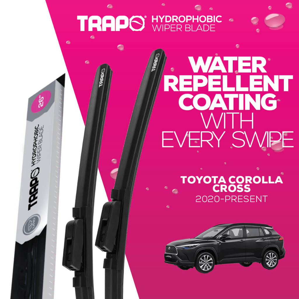 ที่ปัดน้ำฝน Trapo Hydrophobic Toyota Corolla Cross (2020-ปัจจุบัน)
