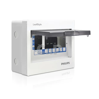 PHILIPS ตู้คอนซูมเมอร์ ยูนิต ตู้ไฟ 4 6 10 12 ช่อง (ตู้เปล่า) ฟิลิปส์ รุ่น LeafStyle
