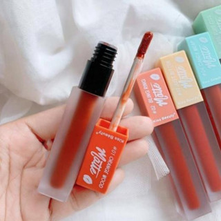 LIPGLOSS matte Kiss beauty ลิปแมทสวยทุกสี 1แถม1 คละสีให้เลยจ้า(2แท่ง)