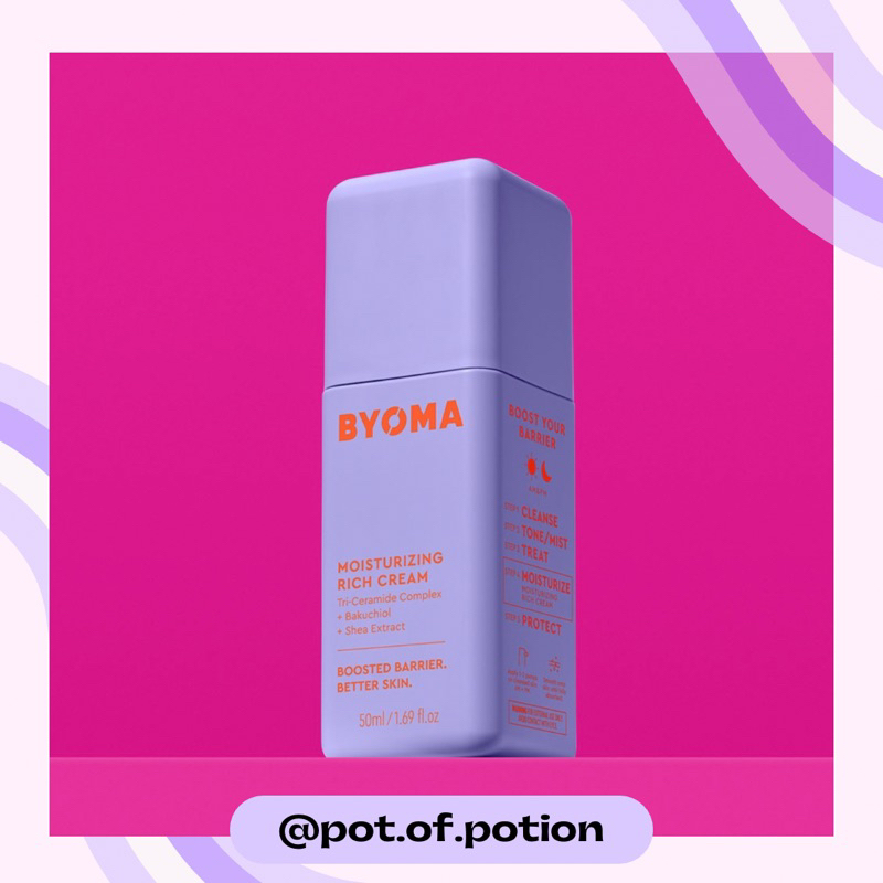 พร้อมส่ง BYOMA — Moisturizing Gel Cream / Rich Cream