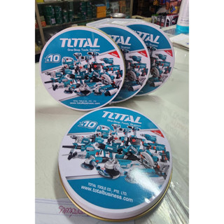 Total แผ่นตัด ไฟเบอร์ (ตัดเหล็ก) 4 นิ้ว (105 มม.) หนา 1.2 มม. (แพ็ค 10 ใบ) รุ่น TAC2211005 ( Cutting Disc ) - ใบตัดเหล็ก