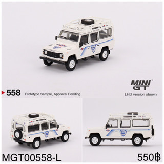 MGT00558-L	Mini GT 1:64 Land Rover Defender 110 1991 Safari Rally Martini Racing Support Vehicle