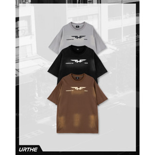 URTHE - เสื้อยืด แขนสั้น สกรีนลาย OVERSIZE รุ่น THE STREET