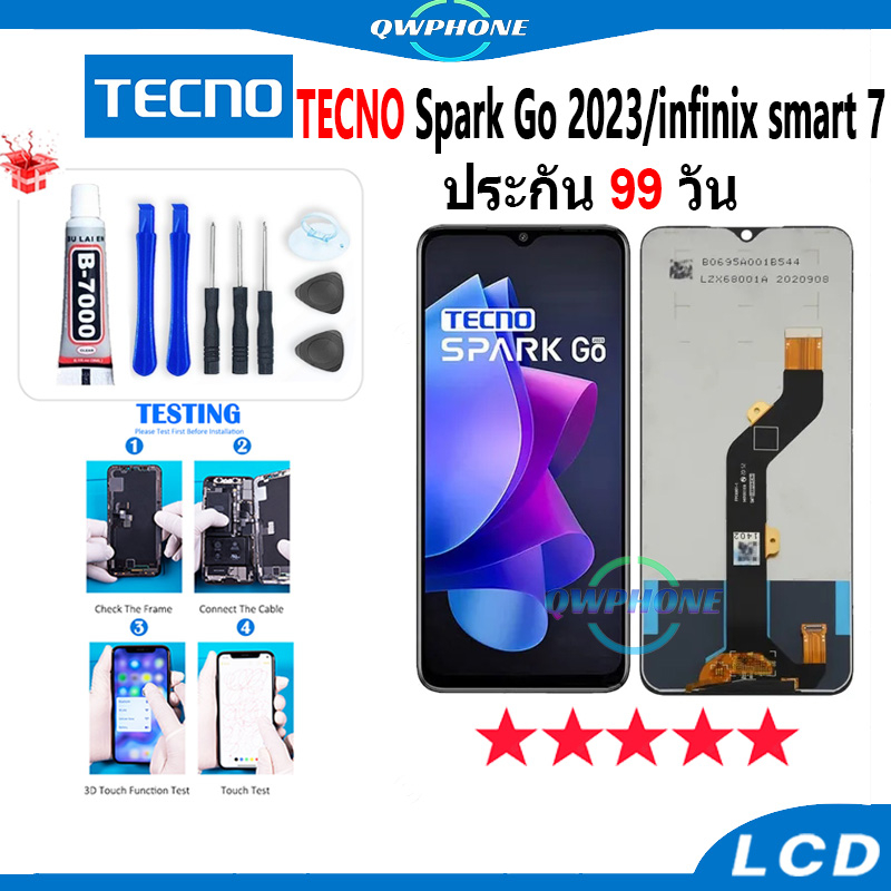 LCD TECNO Spark Go 2023 / infinix smart 7 หน้าจอ+ทัช หน้าจอโทรศัพท์ หน้าจอ จอ SparkGo 2023，smart7 จอ