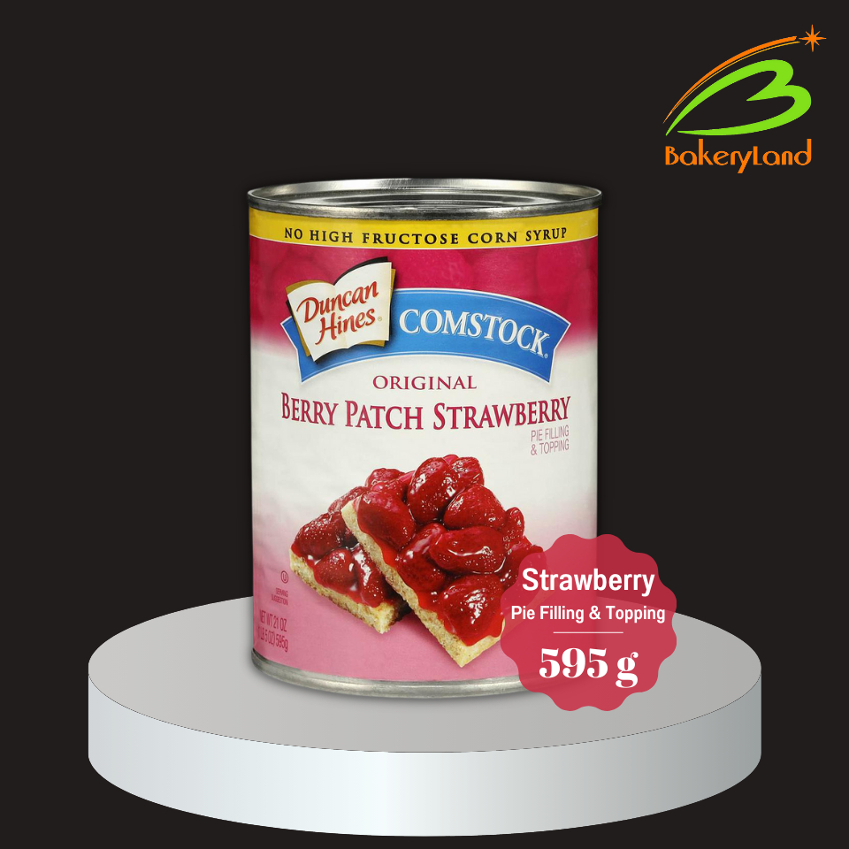 ไส้ผลไม้กวน เบอร์รี แพทช์ สตรอว์เบอร์รี่ พาย ฟิลลิ่ง & ท็อปปิ้ง ตรา DUNCAN HINES Comstock 595 กรัม