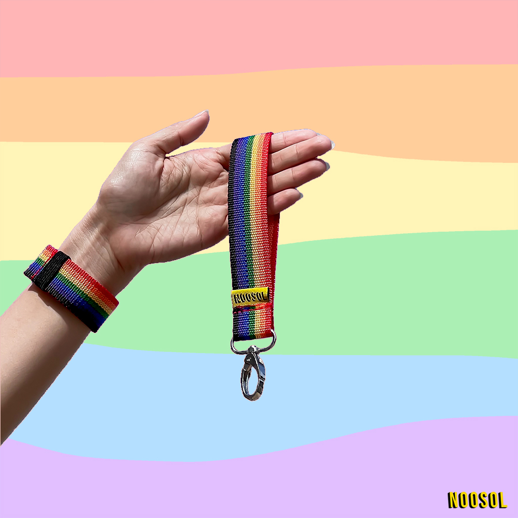 [PRIDE MONTH] 🏳️‍🌈 NOOSOL (1ชิ้น/แพ็ค) สายคล้องพวงกุญแจ คล้องมือถือ คล้องมือ สายรุ้ง สายห้อยบัตร 12848