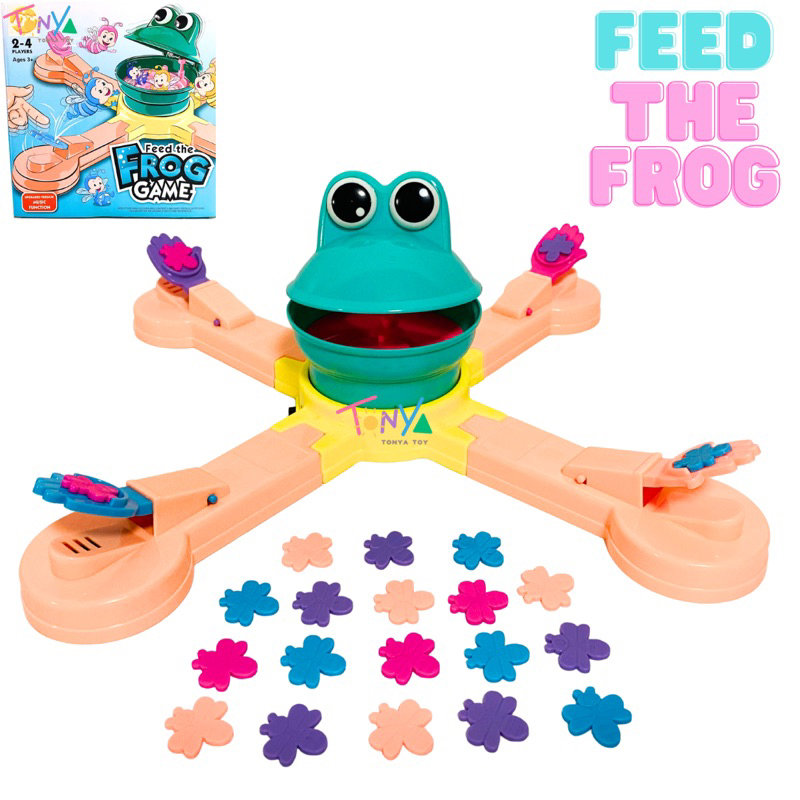 เกมป้อนอาหารกบ กบงับแมลง มีเสียงเพลง Feed the frog game เกมส์สนุกสำหรับครอบครัว