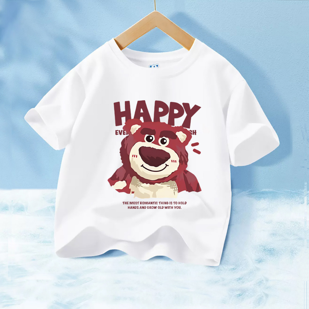 H461 เสื้อเด็กแฟชั่ง เสื้อยืดแขนสั่งได้ทังเด็กชายและเด็กหญิง ลายสวยน่ารับ ผ้านุ่นใส่สบายมี7สีให้เลือก