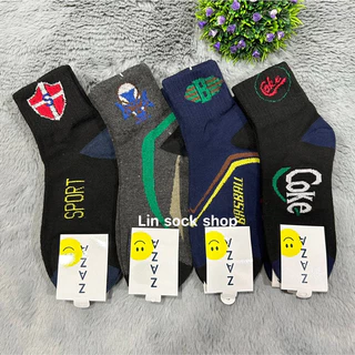 🧦ถุงเท้าข้อกลางผ้าหนา ใส่ทำงาน ✅1 แพ็ค12คู่ ขนาดฟรีไซส์✅สินค้าคละสีคละลาย ผ้าดี ผ้านิ่มใส่สบายจ้า