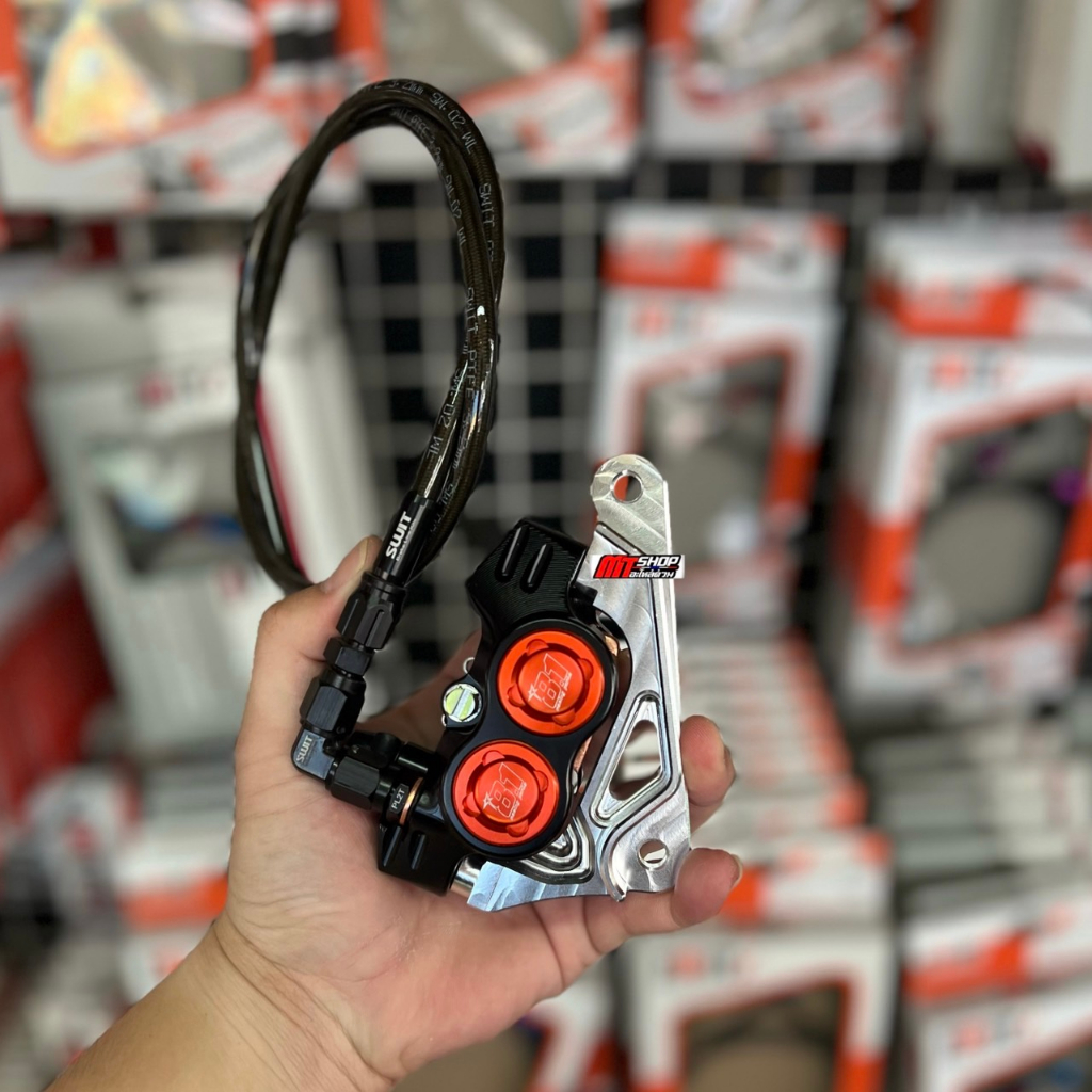 🛵🛵 ปั้ม 8.1 cnc+ขาจับปั้ม+สายSwit เเท้ งานประกอบ ใส่เวฟได้ทุกรุ่น/หลีด125🔥ฟรี น็อตจับปั้มเลส 2ตัว🔥มีประกันรั่วซึม - รูปที่ 4