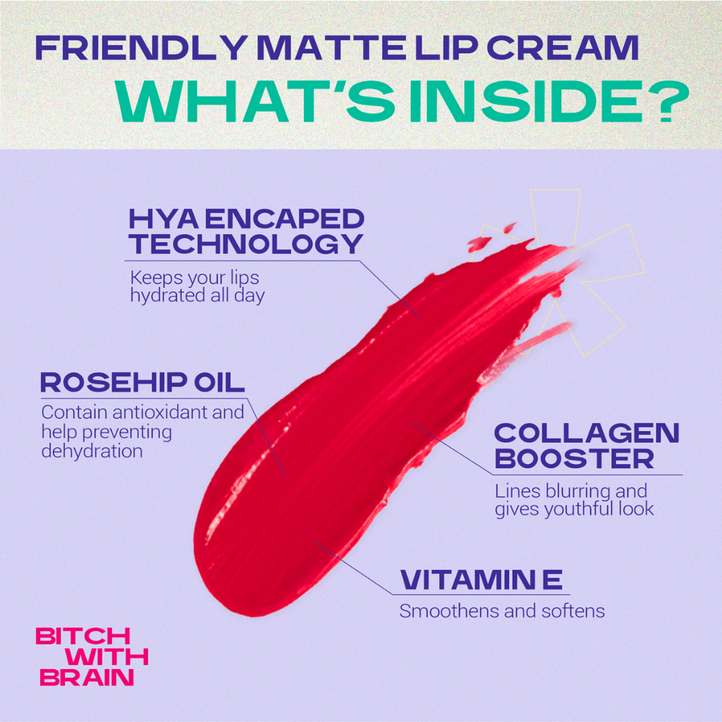 (ลิปแมตต์ชุ่มชื้น) BWB Friendly Matte Lip Cream รูปที่ 4